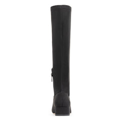 DOLORES KNEE-HIGH | Women Donald Pliner Shoes Black Crepe