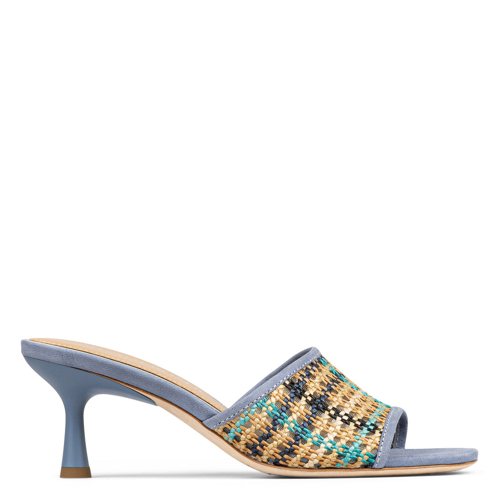 RIKKI | Women Donald Pliner Shoes Navy Multi Raffia