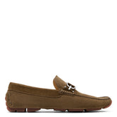 DACIO DRIVER | Men Donald Pliner Shoes Olive Perf Suede