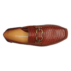 DACIO DRIVER | Men Donald Pliner Shoes Cognac Snake
