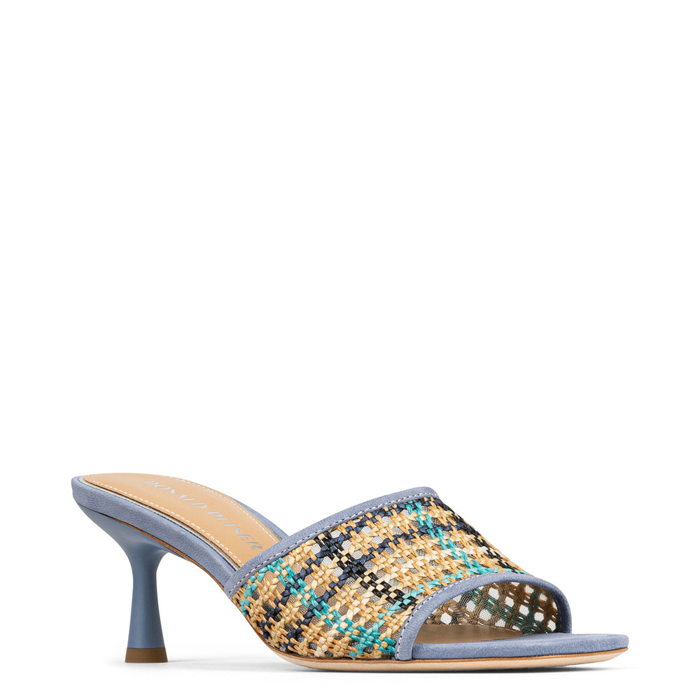 RIKKI | Women Donald Pliner Shoes Navy Multi Raffia