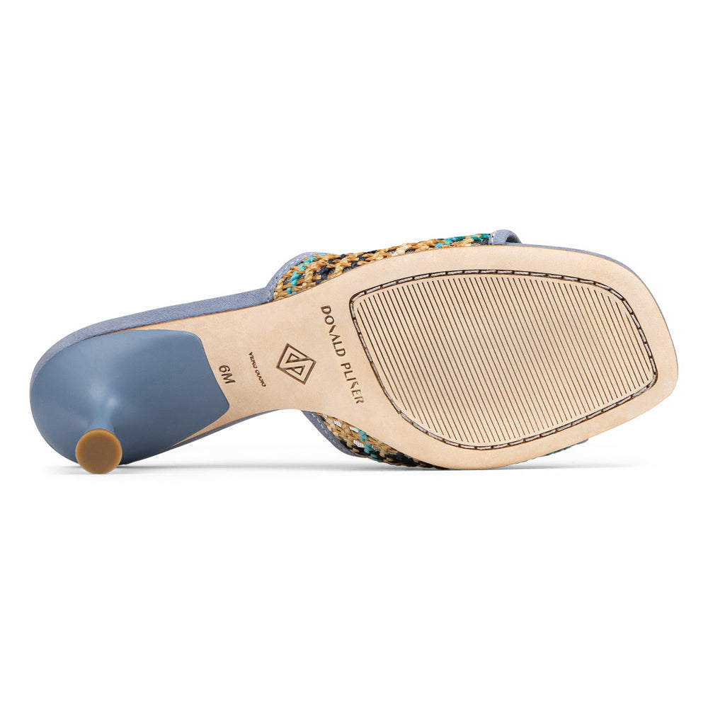 RIKKI | Women Donald Pliner Shoes Navy Multi Raffia