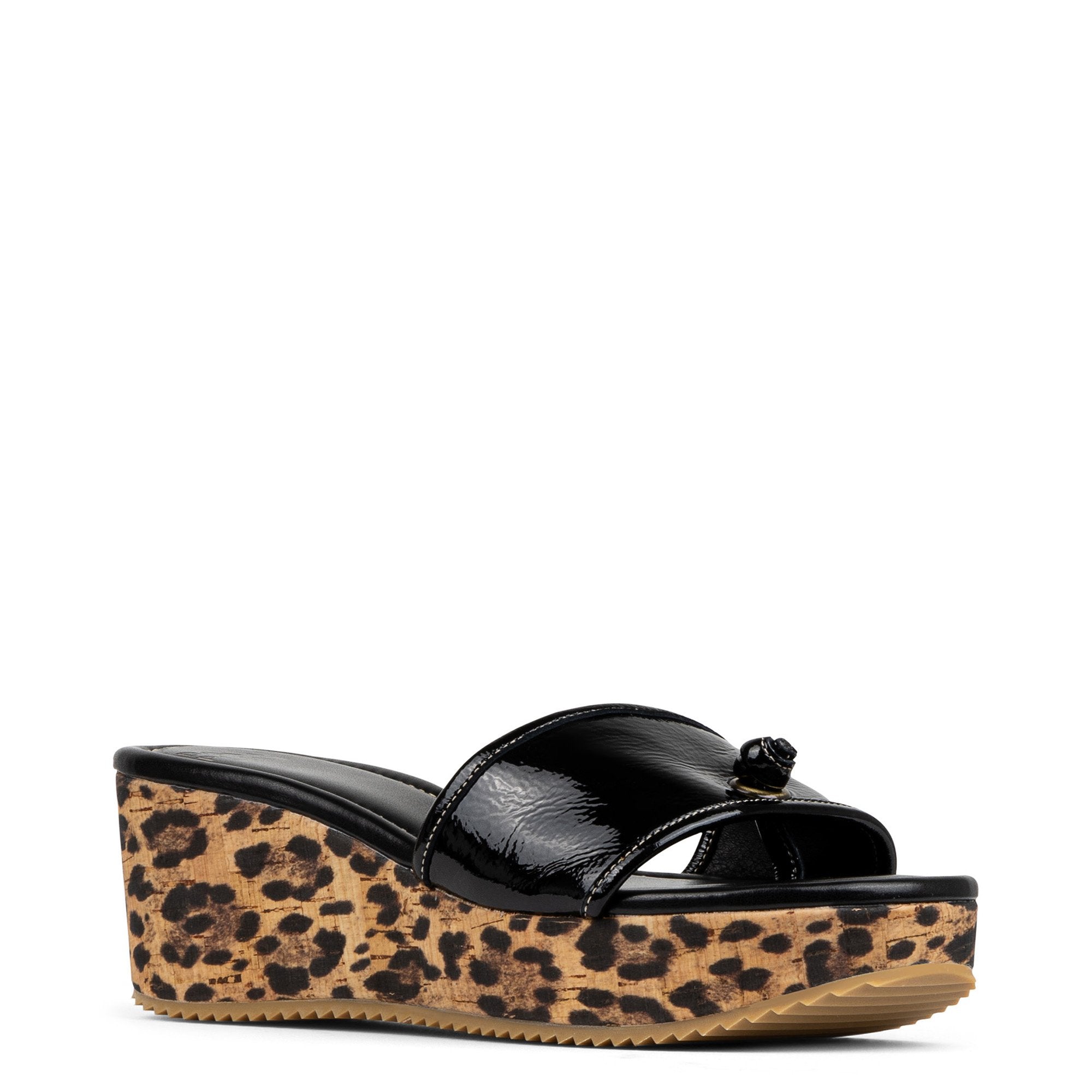 SILLI | Women Donald Pliner Shoes Black Leopard