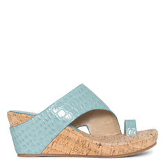 GYER | Women Donald Pliner Shoes Denim Croco