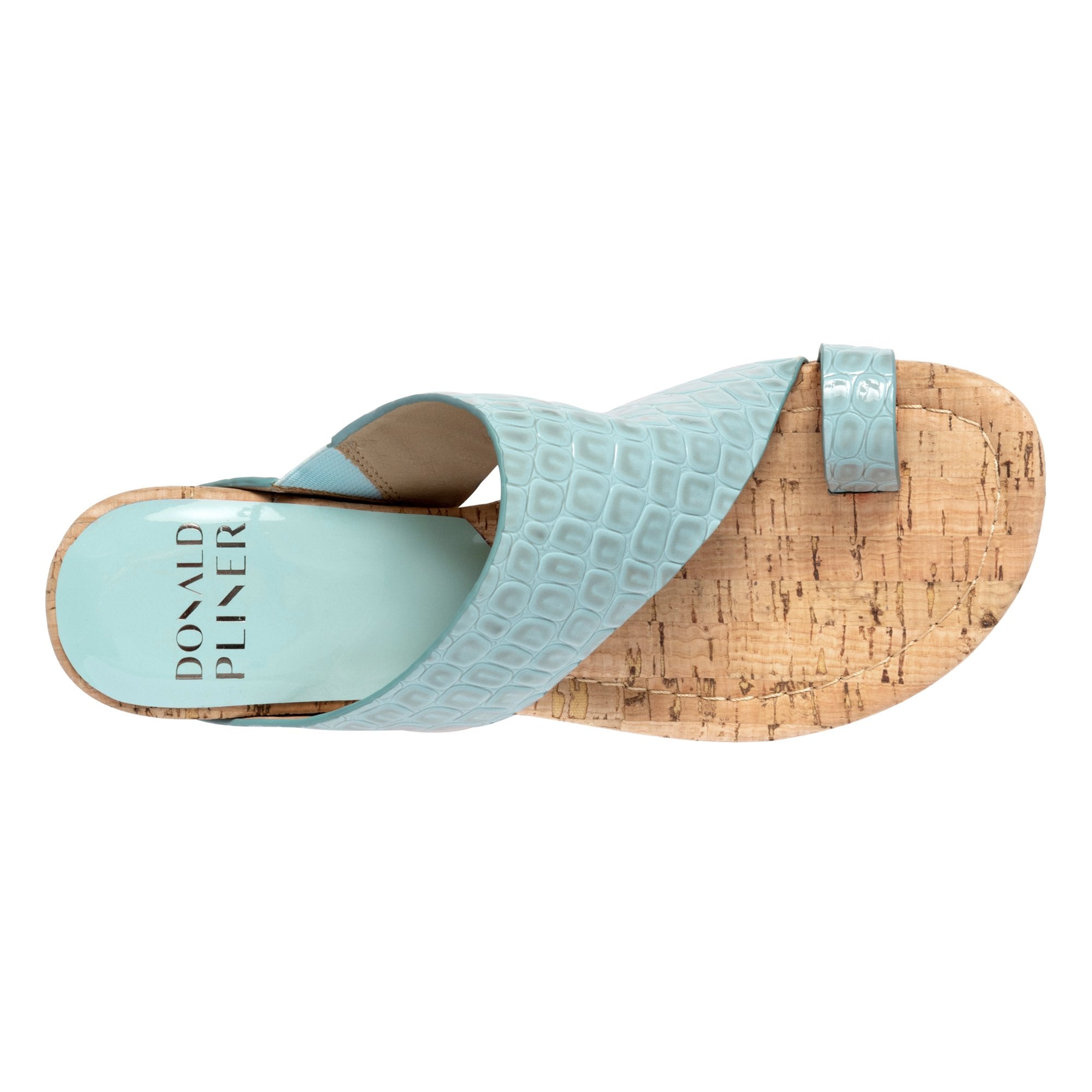 GYER | Women Donald Pliner Shoes Denim Croco
