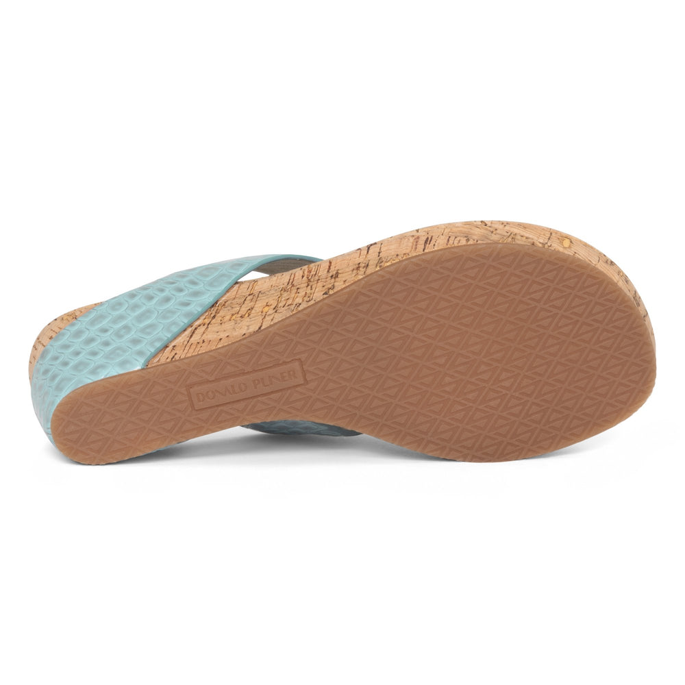 GYER | Women Donald Pliner Shoes Denim Croco