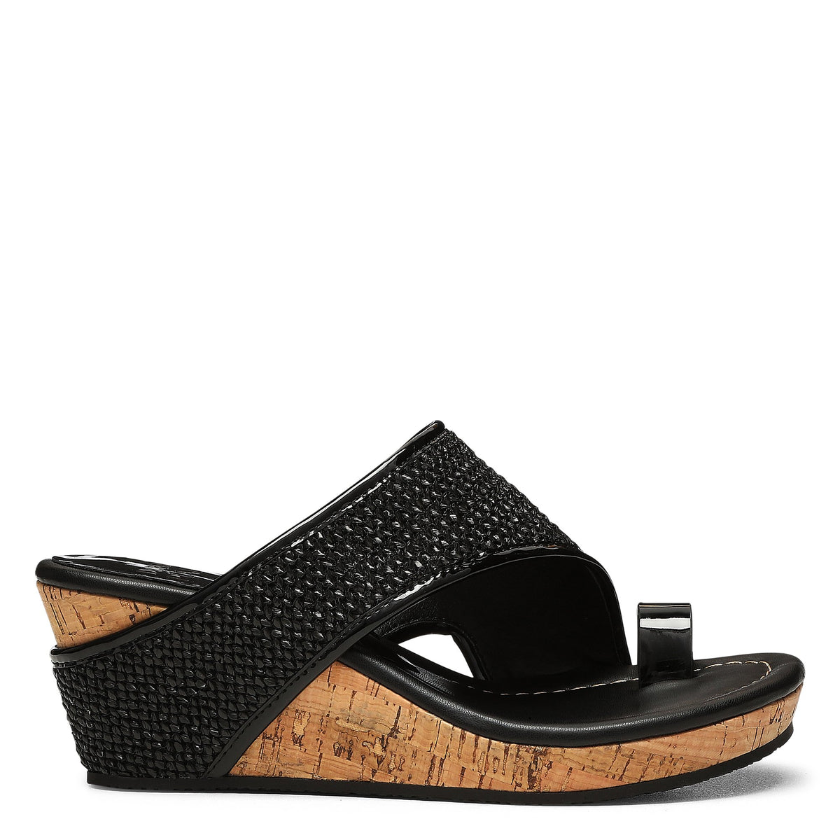 GYER | Women Donald Pliner Shoes Black Raffia