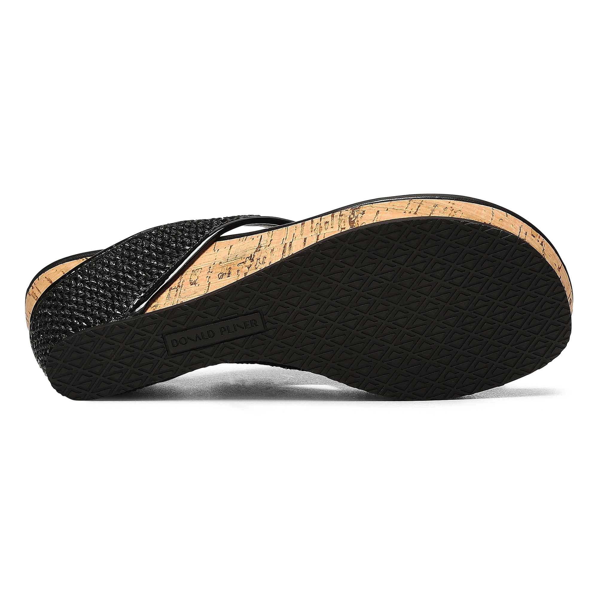 GYER | Women Donald Pliner Shoes Black Raffia