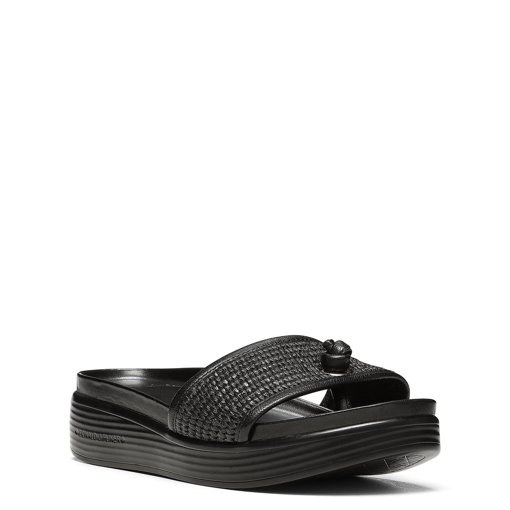 FARRAH | Women Donald Pliner Shoes Black Raffia