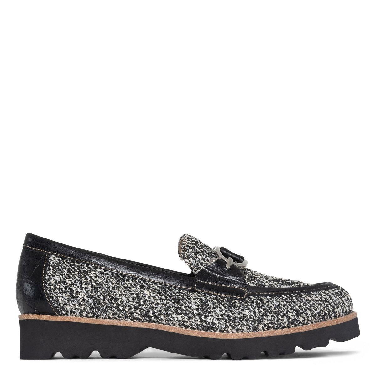 CLIO | Women Donald Pliner Shoes Black White Raffia