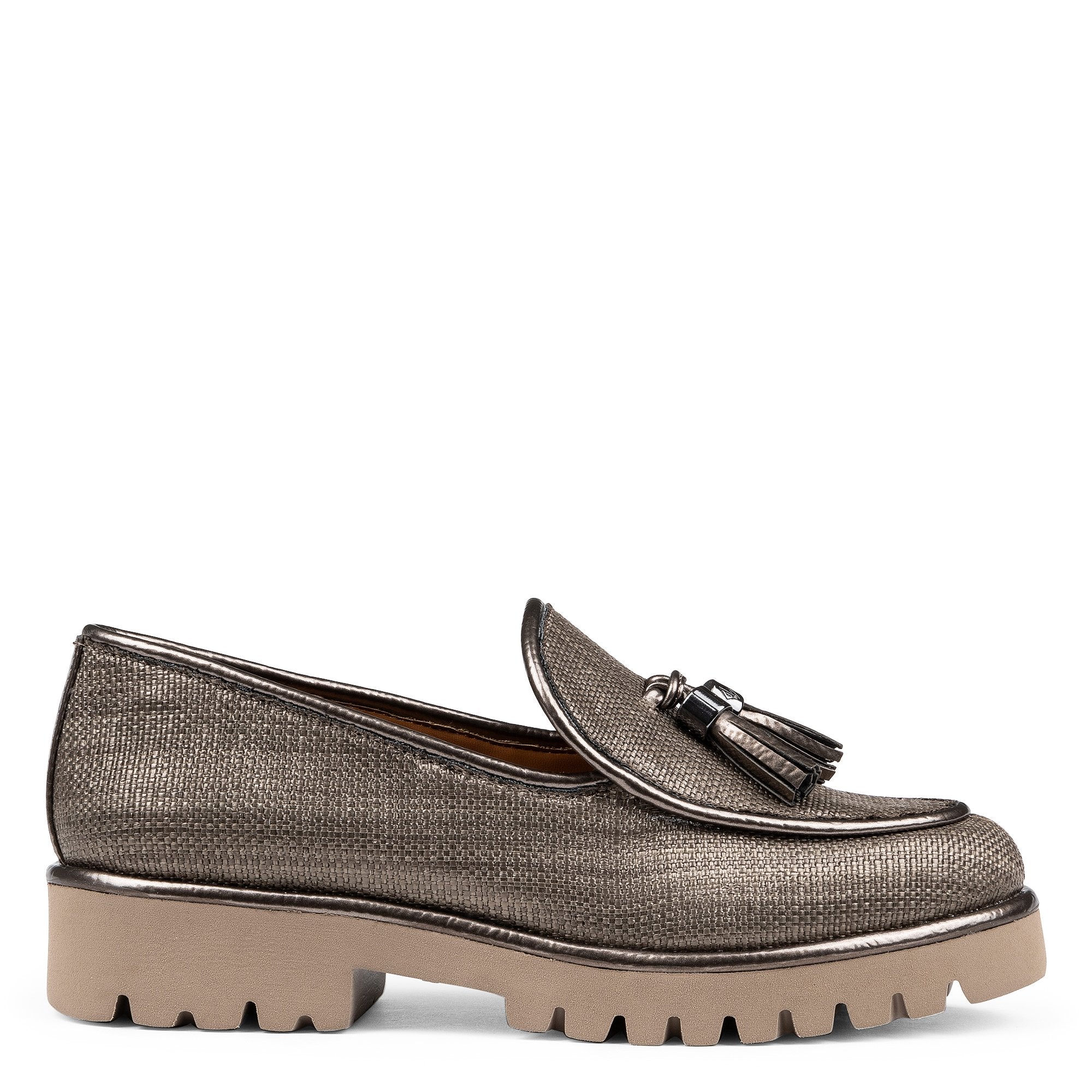 ECLIPSE | Women Donald Pliner Shoes Pewter Raffia