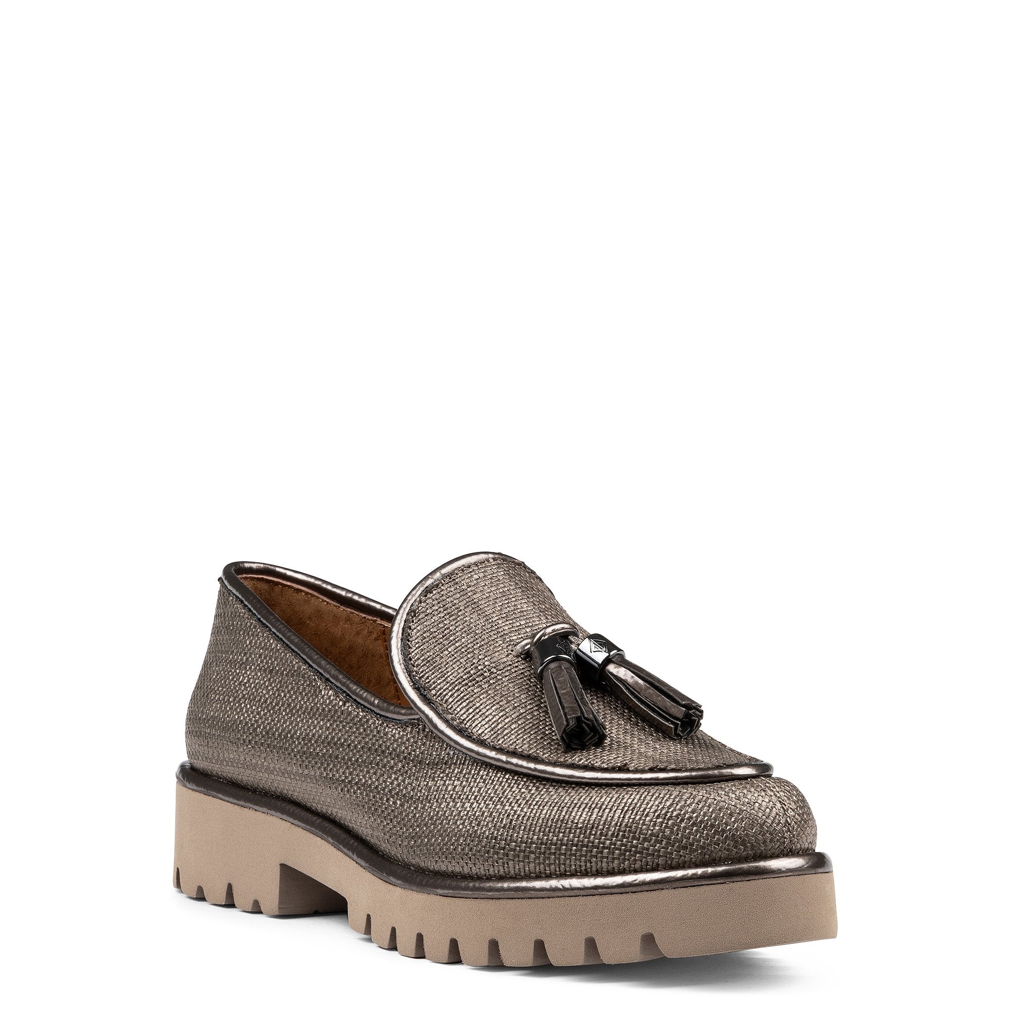 ECLIPSE | Women Donald Pliner Shoes Pewter Raffia