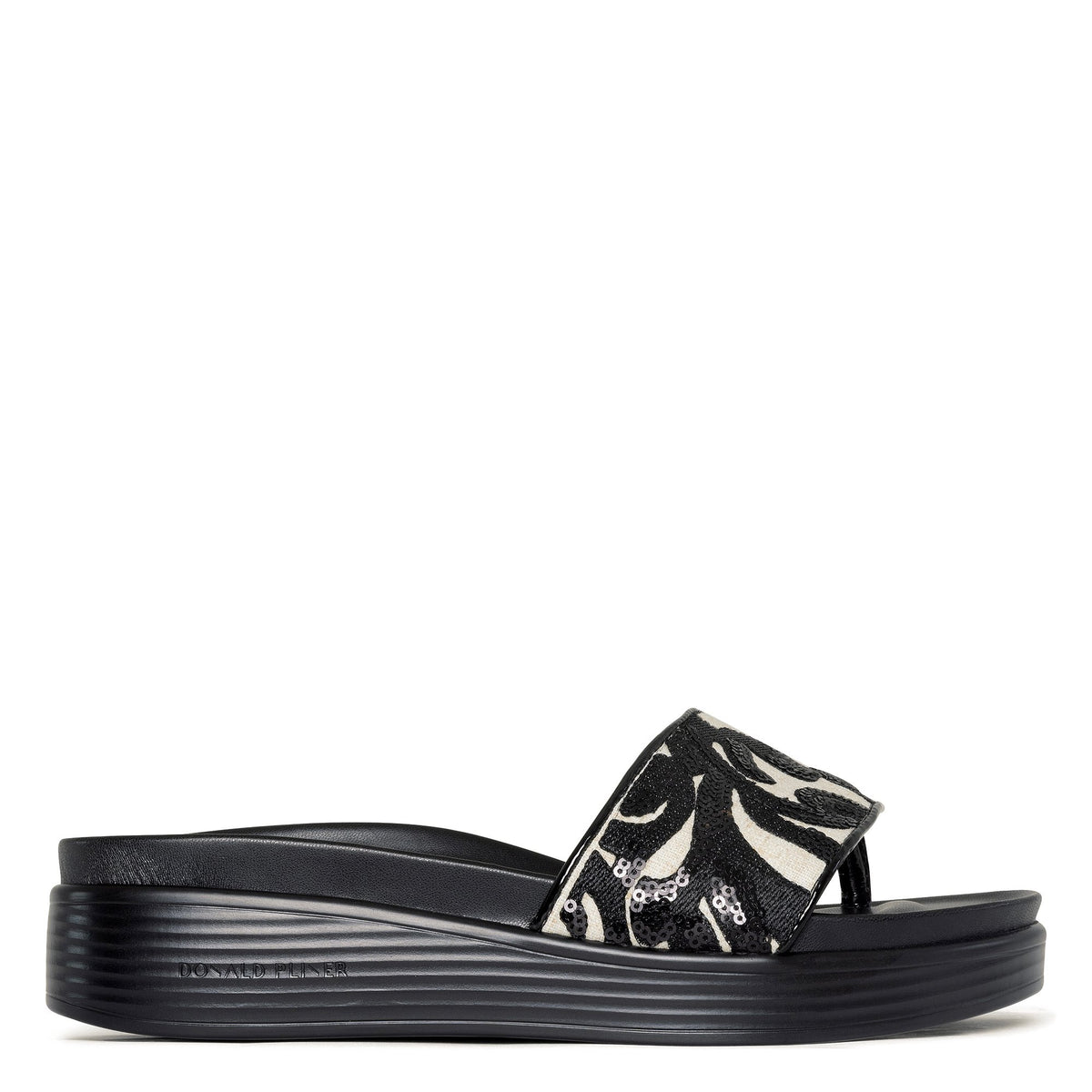 FIFI | Women Donald Pliner Shoes Natural Black Brocade