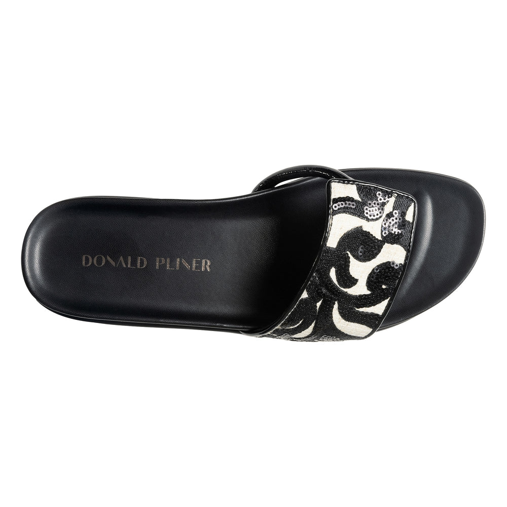 FIFI | Women Donald Pliner Shoes Natural Black Brocade