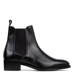 ASHFORD | Men Donald Pliner Shoes Black Lizard Print Leather