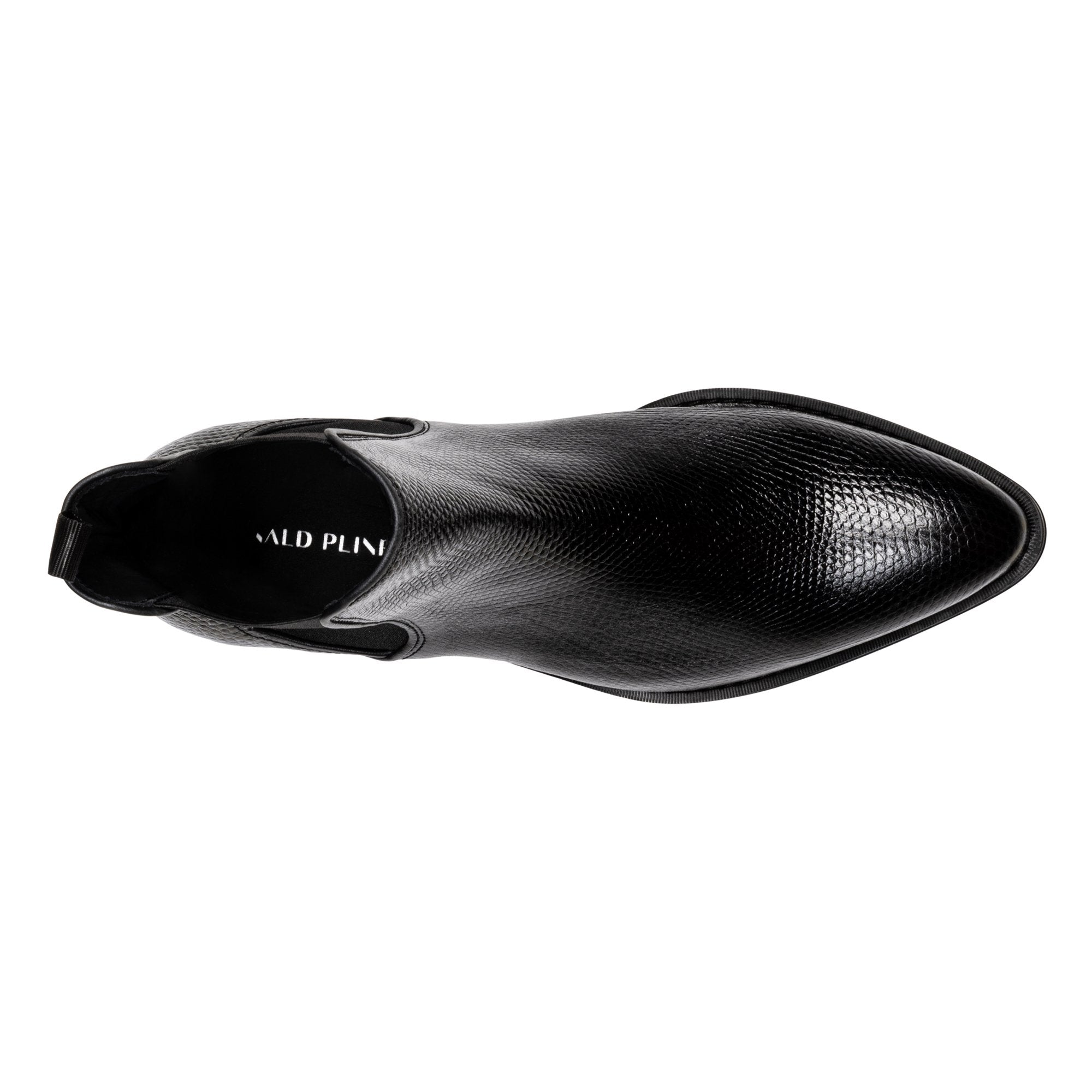 ASHFORD | Men Donald Pliner Shoes Black Lizard Print Leather