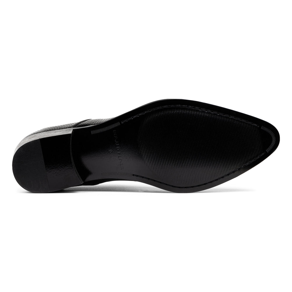 ASHFORD | Men Donald Pliner Shoes Black Lizard Print Leather