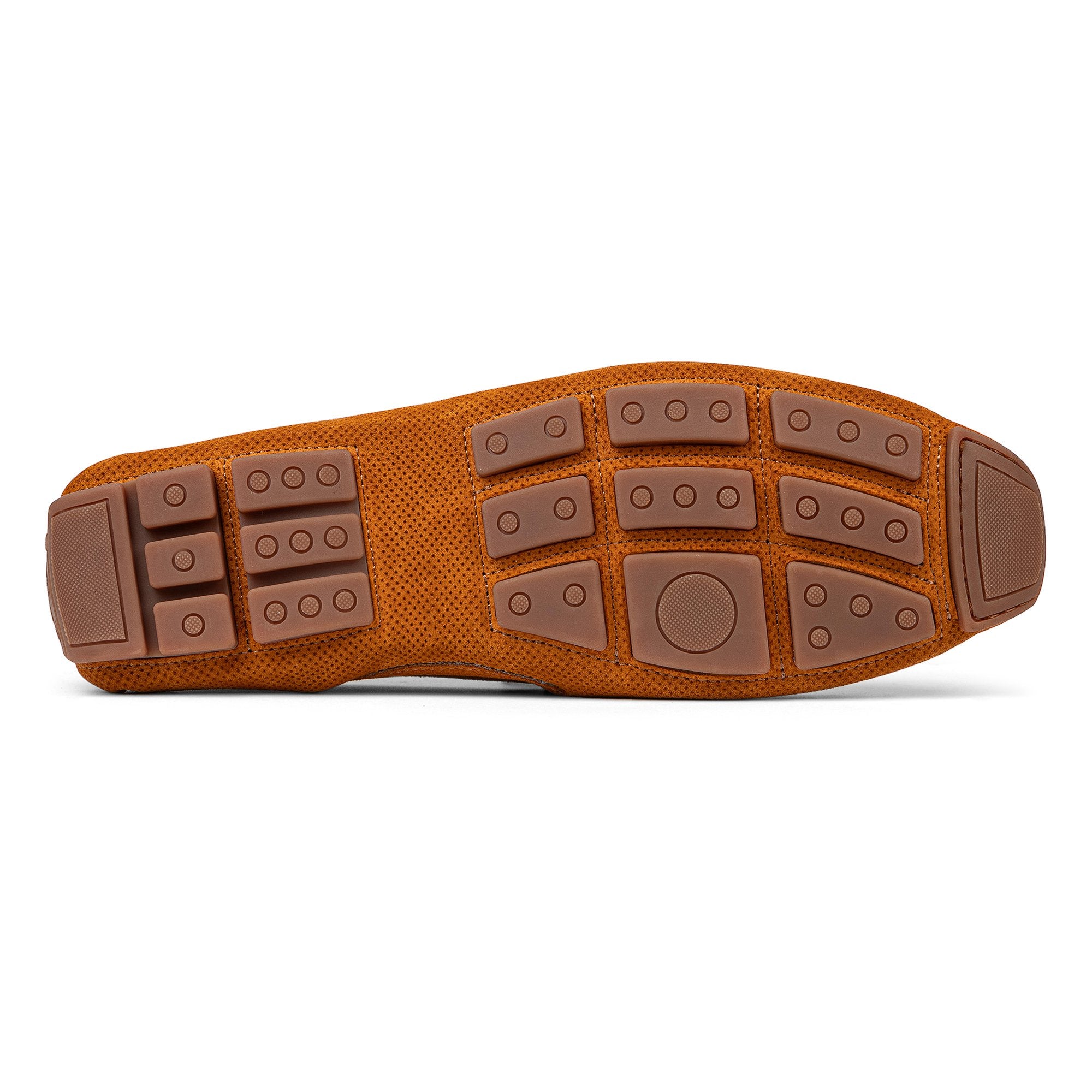 DACIO DRIVER | Men Donald Pliner Shoes Brick Perf Suede