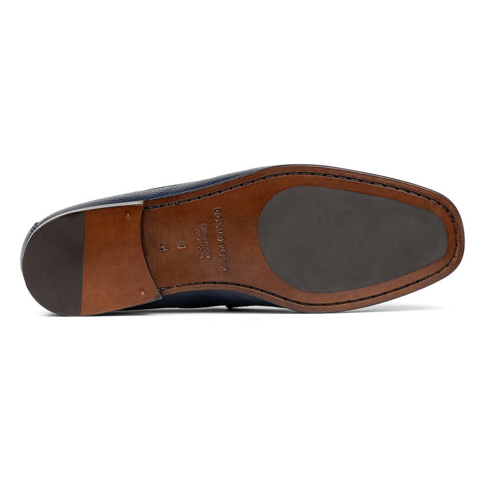 DACIO | Men Donald Pliner Shoes Indigo Pebbled Leather