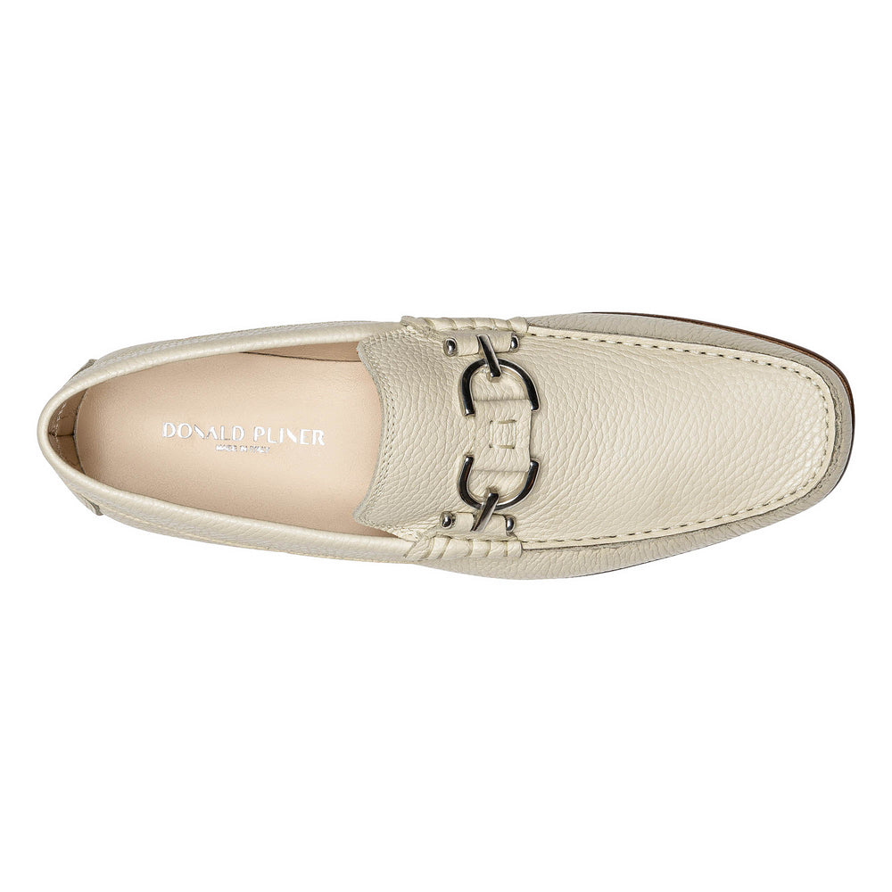 DACIO | Men Donald Pliner Shoes Off White Pebbled Leather