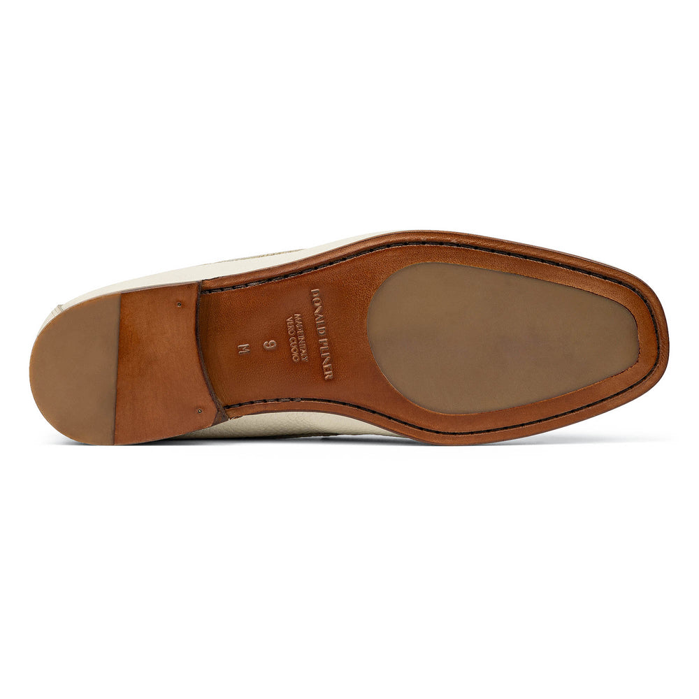 DACIO | Men Donald Pliner Shoes Off White Pebbled Leather