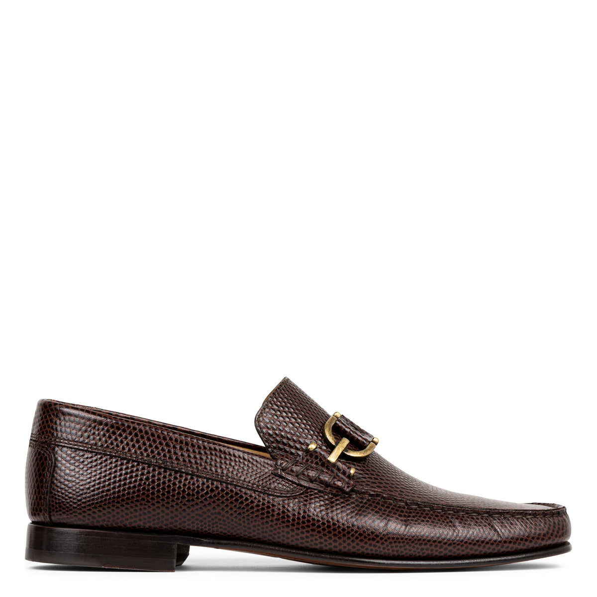 DACIO | Men Donald Pliner Shoes Dark Brown Lizard Print