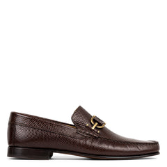 DACIO | Men Donald Pliner Shoes Dark Brown Lizard Print