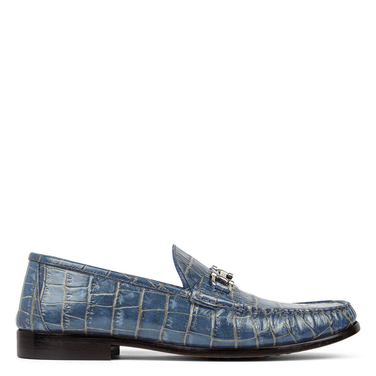 EVANSTON | Men Donald Pliner Shoes Navy Crocco