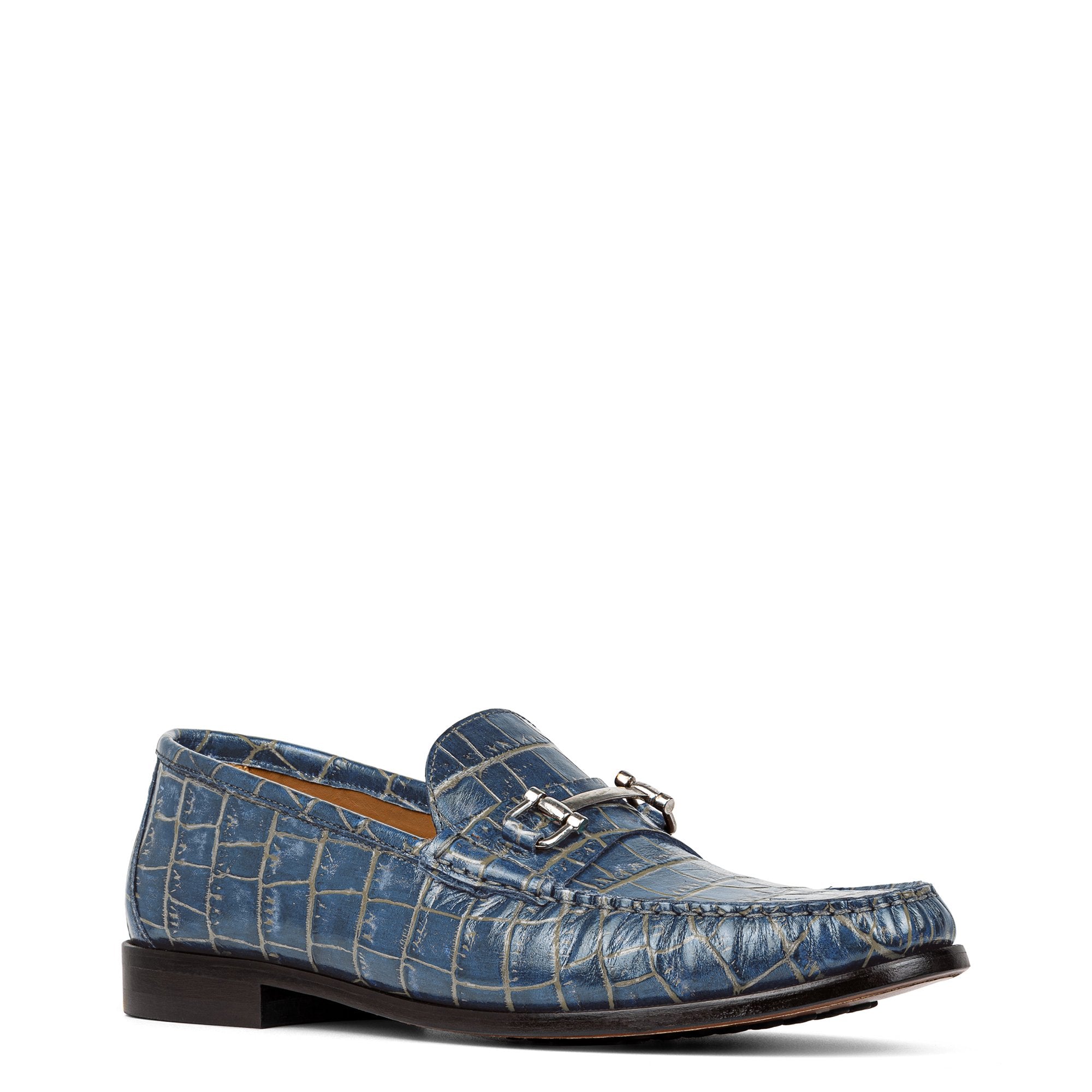 EVANSTON | Men Donald Pliner Shoes Navy Crocco