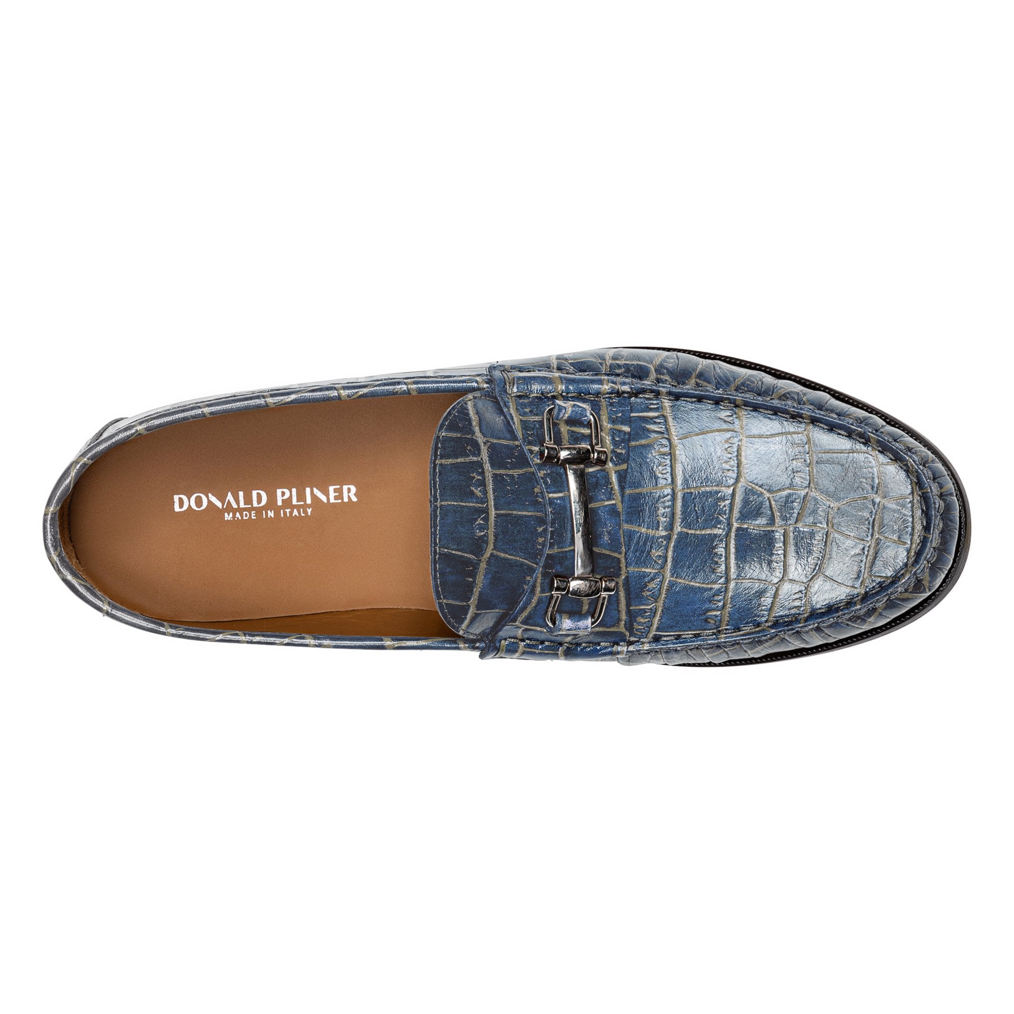 EVANSTON | Men Donald Pliner Shoes Navy Crocco