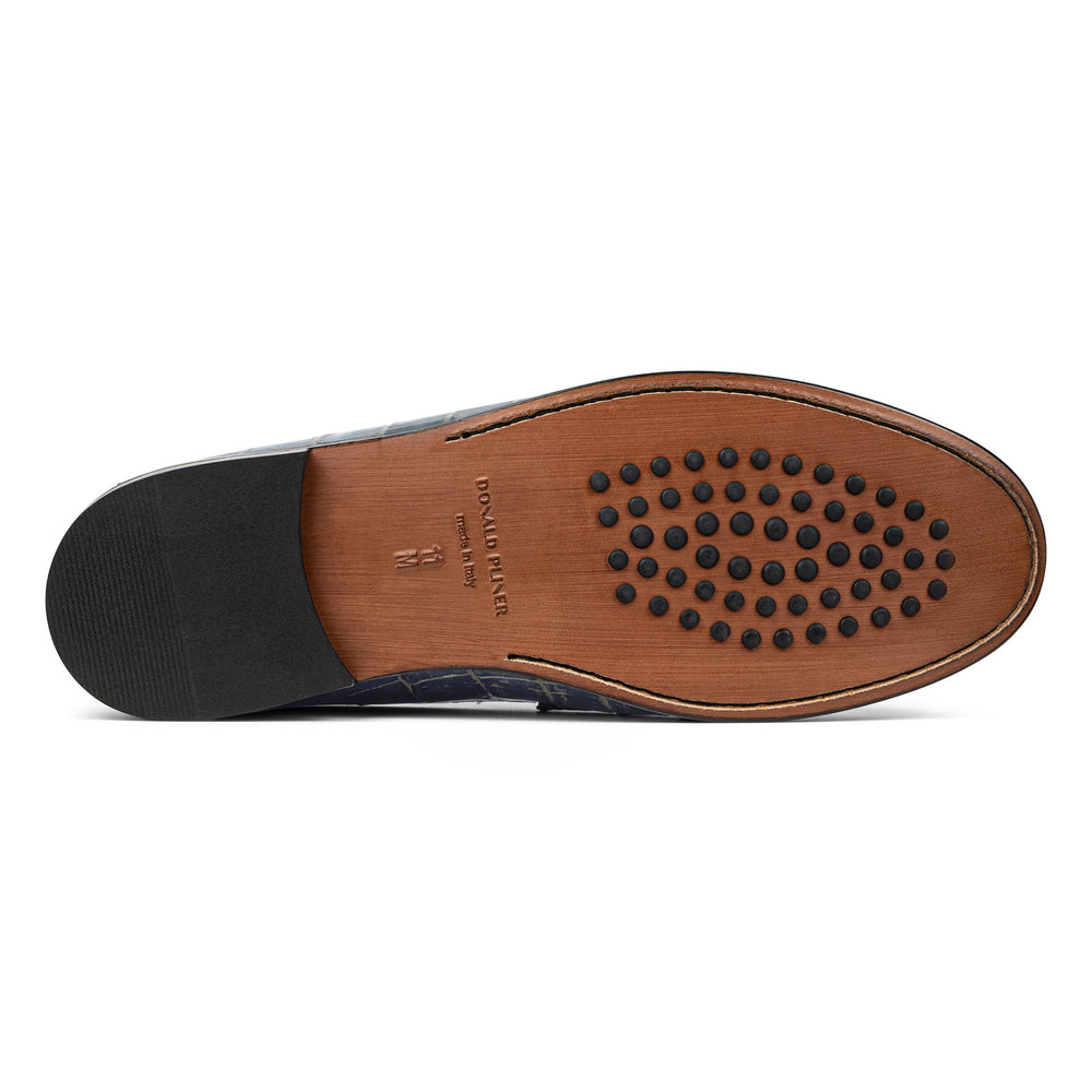 EVANSTON | Men Donald Pliner Shoes Navy Crocco