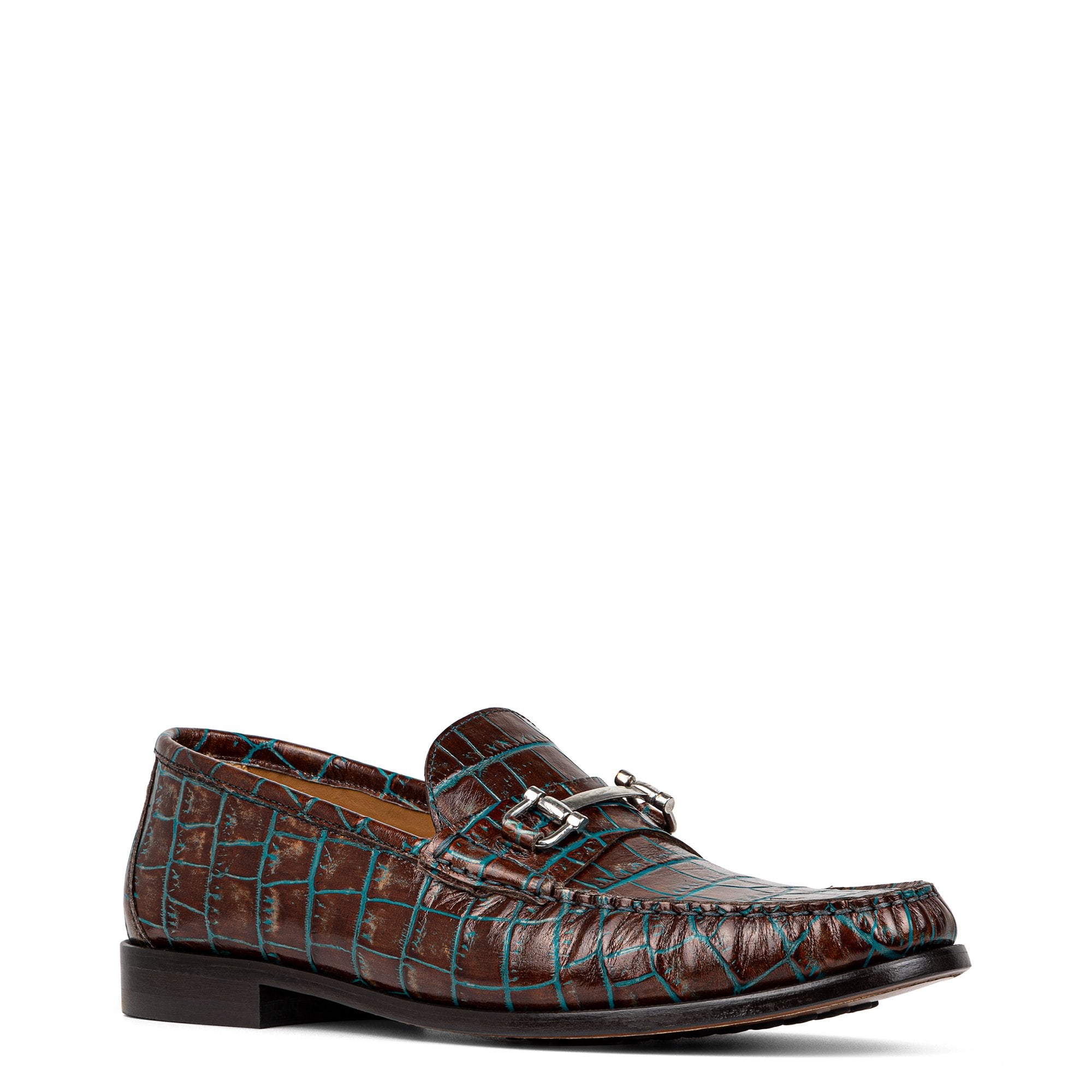 EVANSTON | Men Donald Pliner Shoes Mahogany Crocco