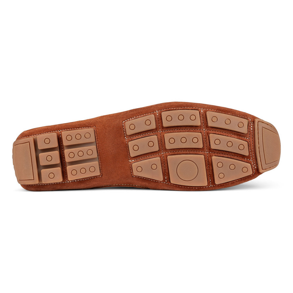 DACIO DRIVER | Men Donald Pliner Shoes Cognac Suede