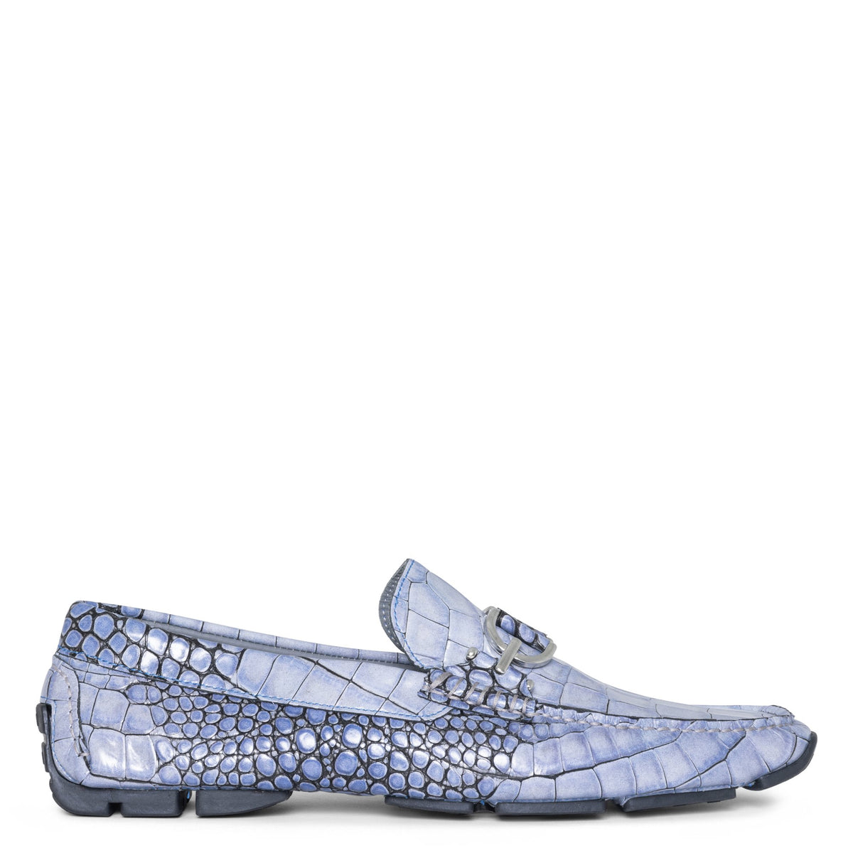 DACIO DRIVER | Men Donald Pliner Shoes Ocean Blue Croco