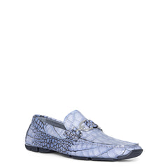 DACIO DRIVER | Men Donald Pliner Shoes Ocean Blue Croco