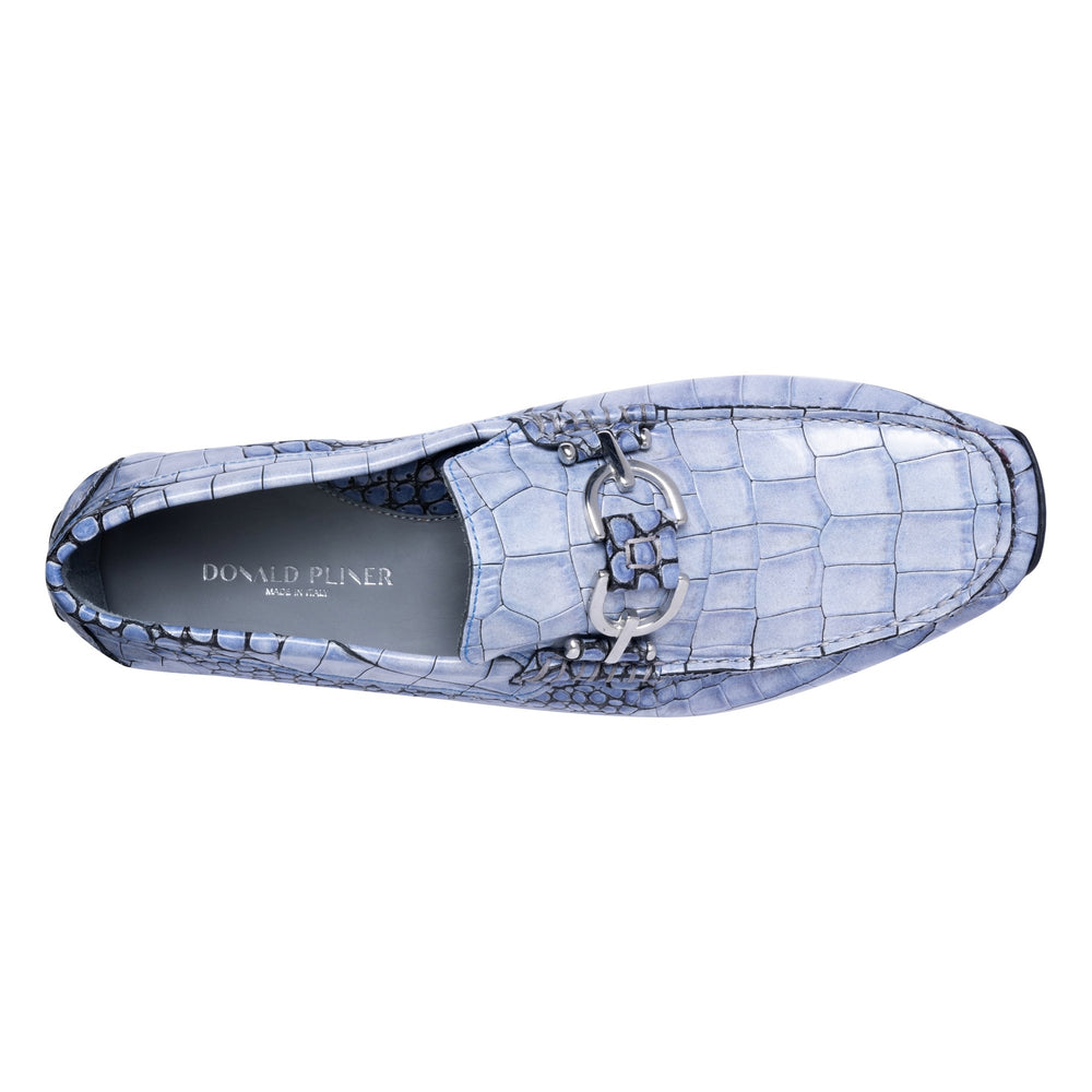 DACIO DRIVER | Men Donald Pliner Shoes Ocean Blue Croco