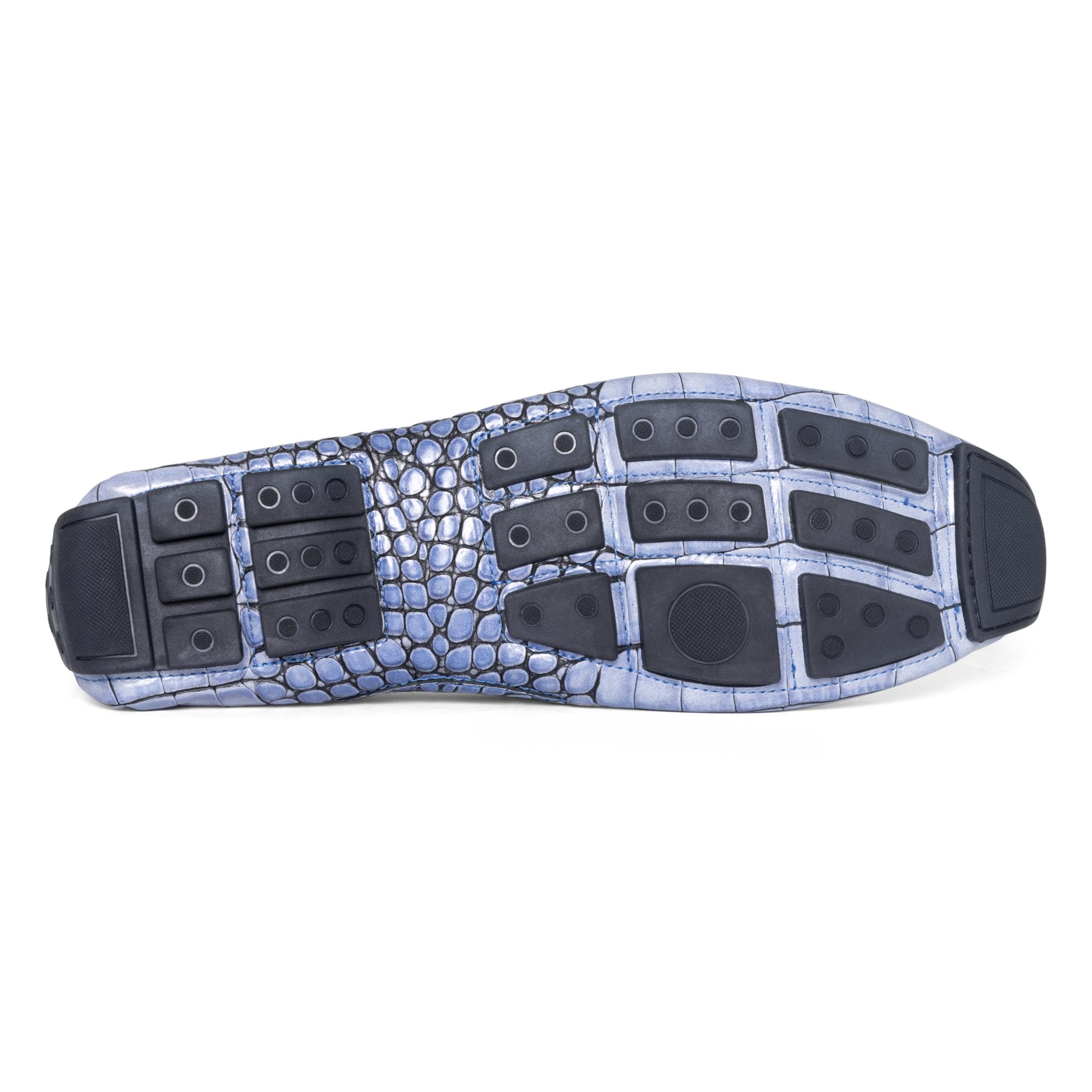 DACIO DRIVER | Men Donald Pliner Shoes Ocean Blue Croco
