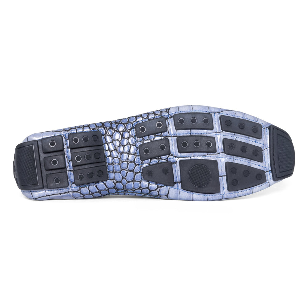 DACIO DRIVER | Men Donald Pliner Shoes Ocean Blue Croco