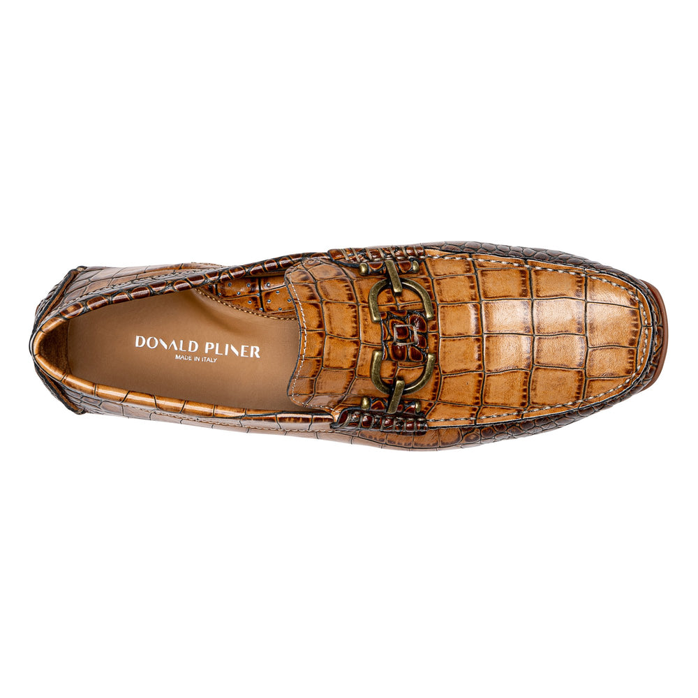 DACIO DRIVER | Men Donald Pliner Shoes Cognac Croco