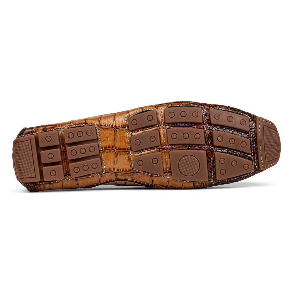 DACIO DRIVER | Men Donald Pliner Shoes Cognac Croco