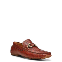 DACIO DRIVER | Men Donald Pliner Shoes Cognac Snake