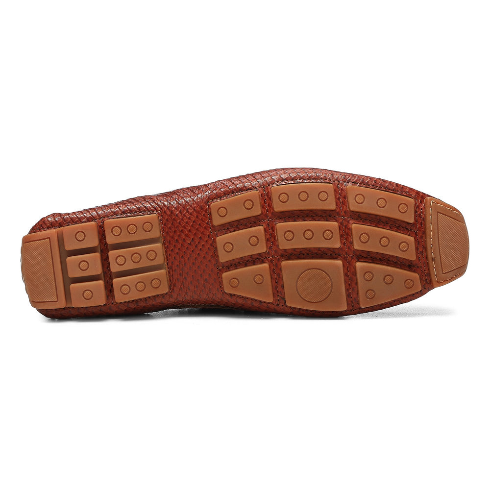 DACIO DRIVER | Men Donald Pliner Shoes Cognac Snake