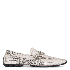DACIO DRIVER | Men Donald Pliner Shoes Grey Croco