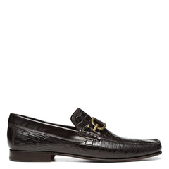 DACIO | Men Donald Pliner Shoes Dark Brown Croco