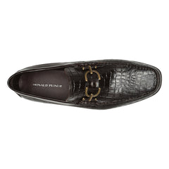DACIO | Men Donald Pliner Shoes Dark Brown Croco