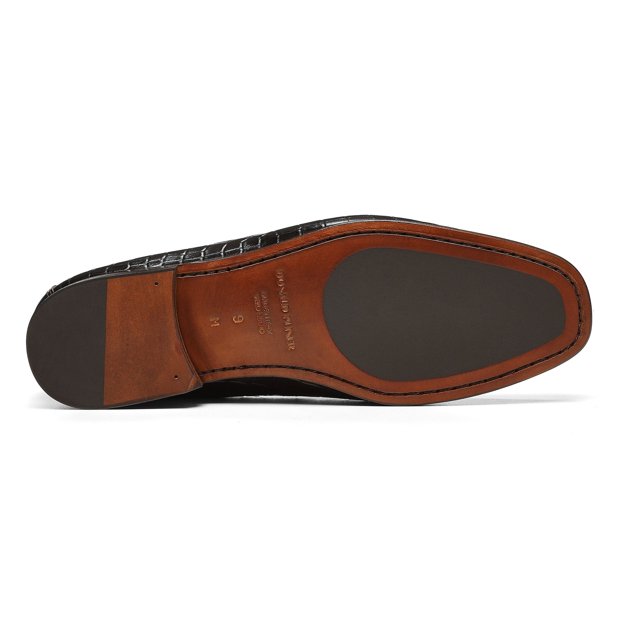 DACIO | Men Donald Pliner Shoes Dark Brown Croco