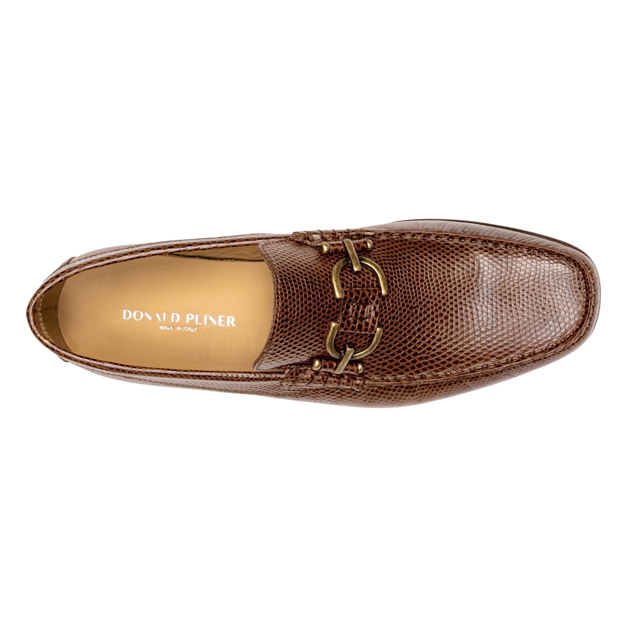 DACIO | Men Donald Pliner Shoes Whiskey Lizard Print